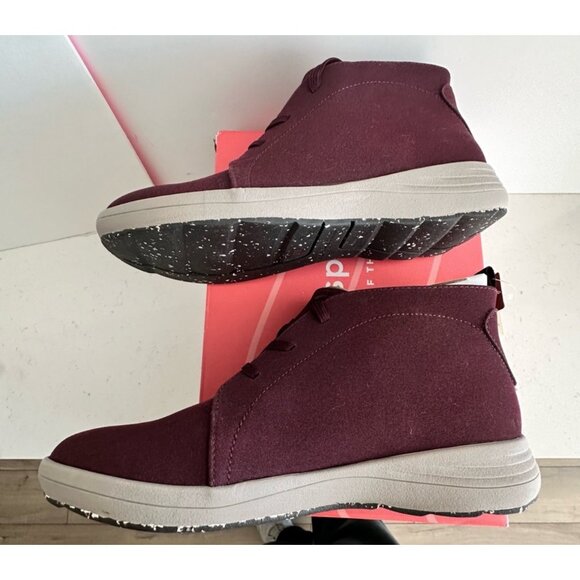 Easy Spirit Sphere3 Womens Sneakers 9M Dark Red Flexible Sole Eco-Friendly - Picture 9 of 9